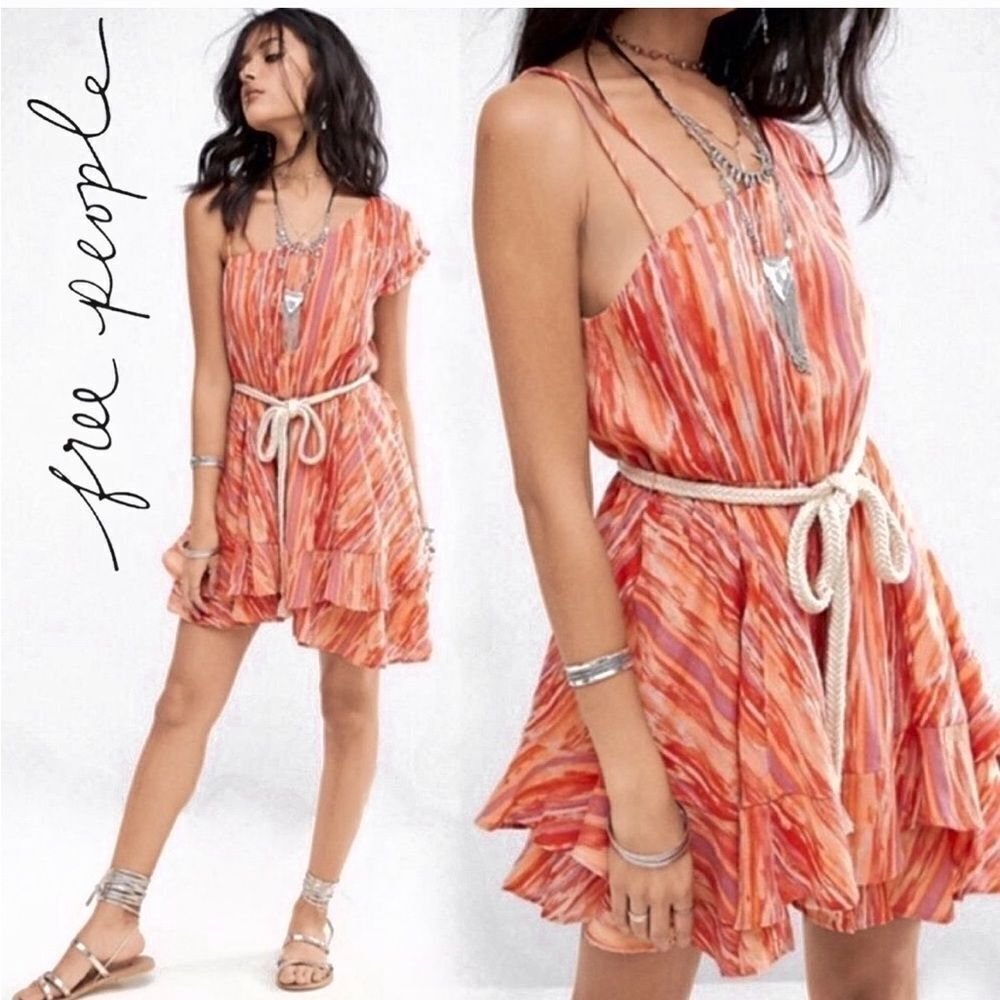 NWT Free People Heart Shaped Face Mini Dress